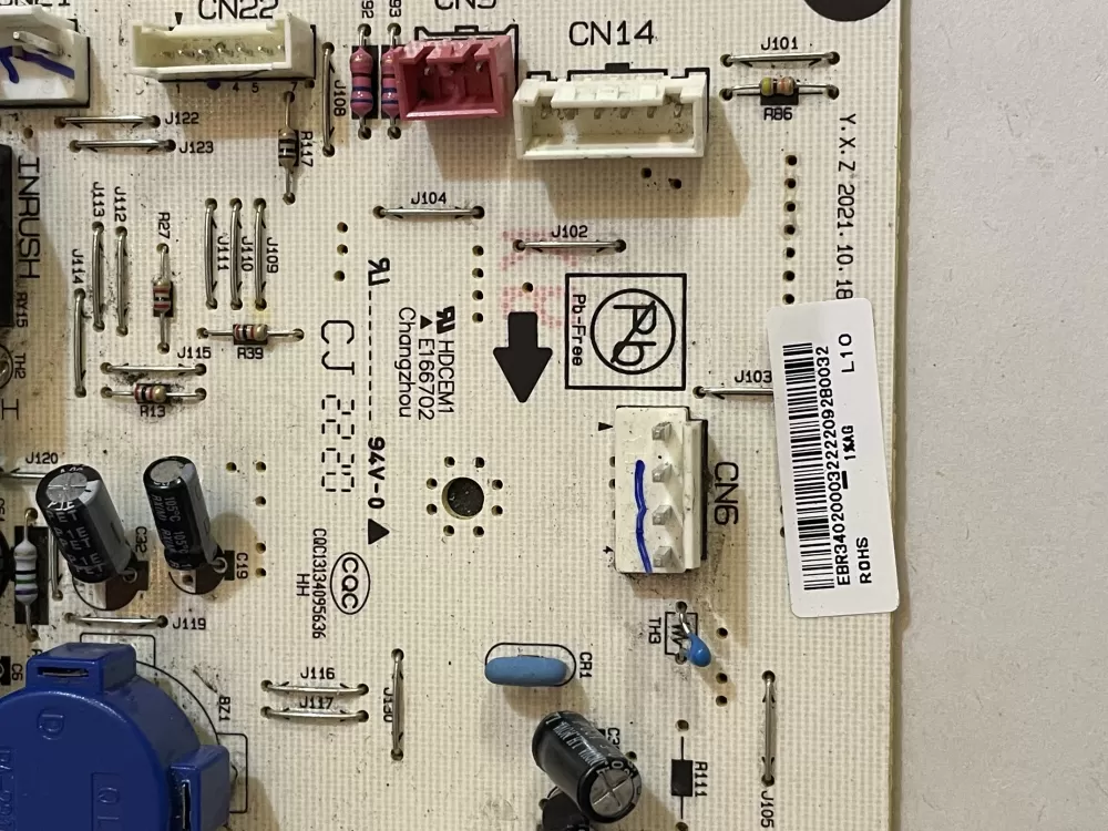 LG MICROWAVE CONTROL BOARD  EBR34020003 AZ143583 | KM2413