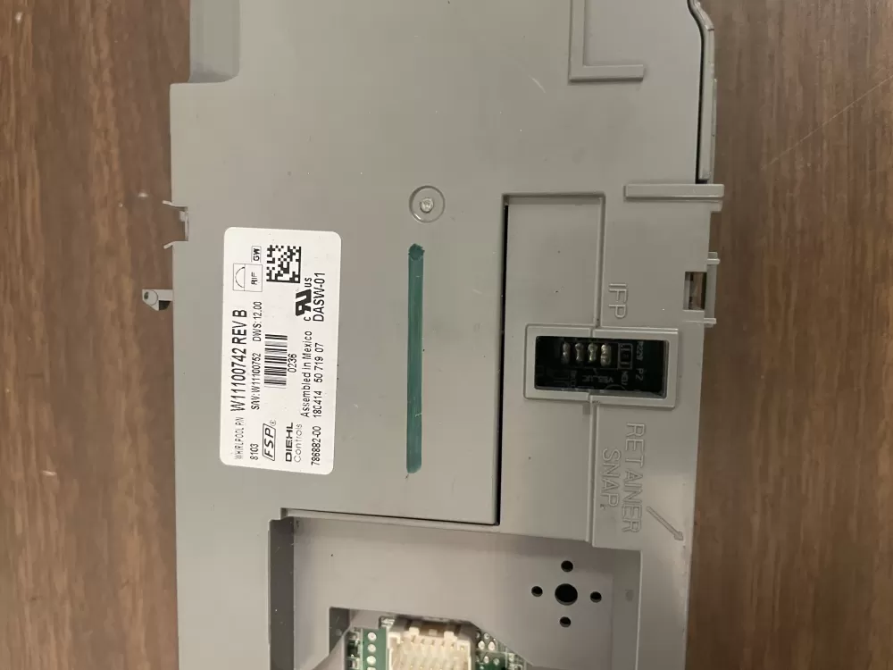 Whirlpool W11100742 W11177740 W11353080 Dishwasher Control Board AZ37443 | KM455