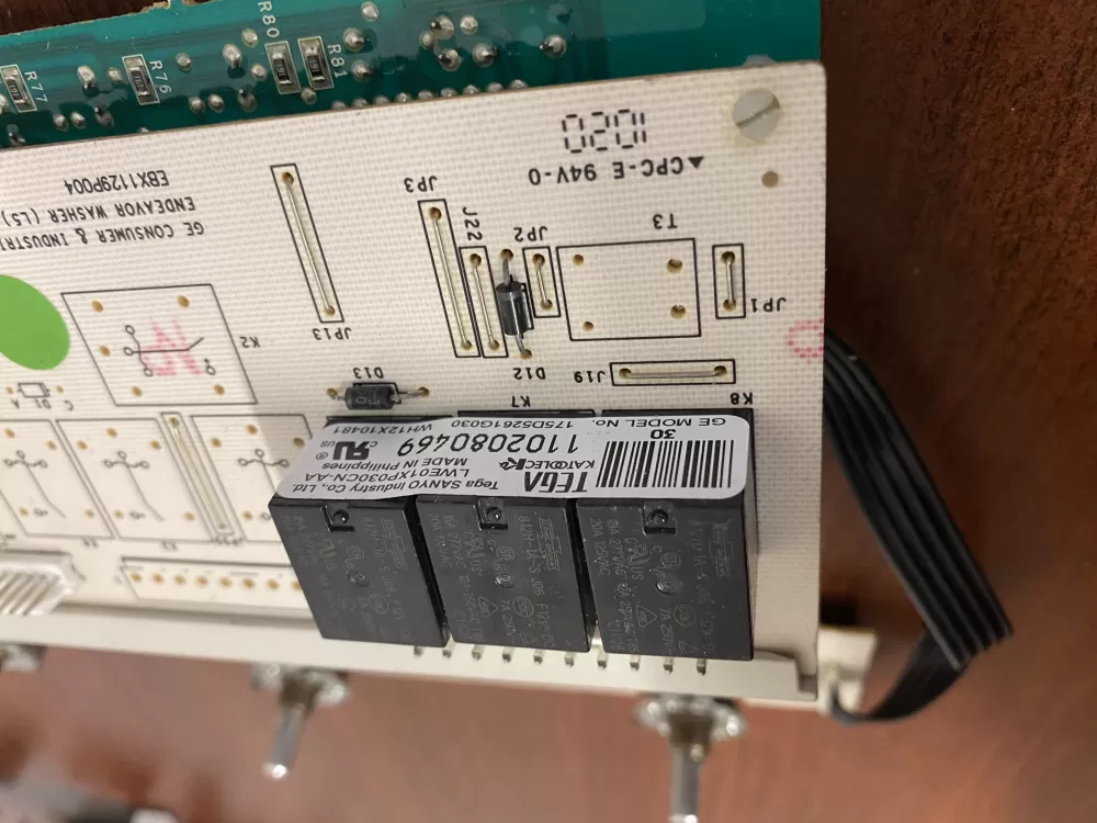 GE 175D5261G030 EBX1129P004 WH12X10481 Washer Control Board AZ39040 | BK526