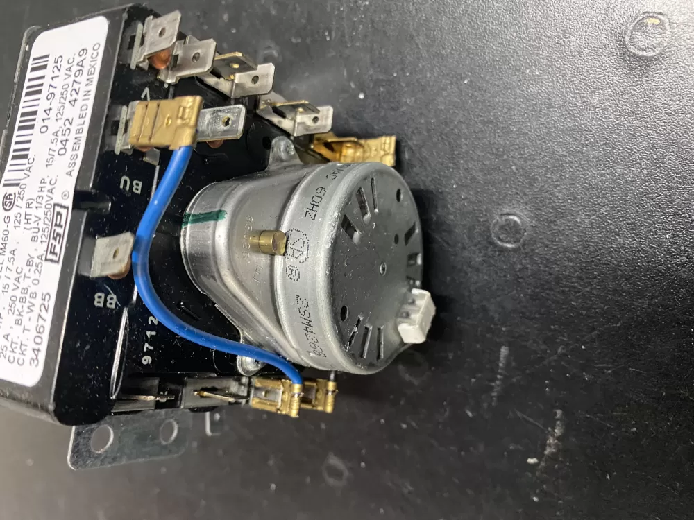 Whirlpool Maytag Amana AP6008573 3406725 WP3406725 Dryer Timer AZ11440 | BK937