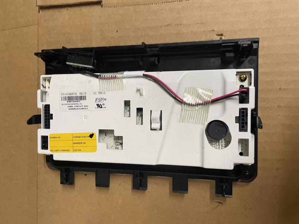 Whirlpool W10808730 Refrigerator Control Board Dispenser AZ90952 | KM790