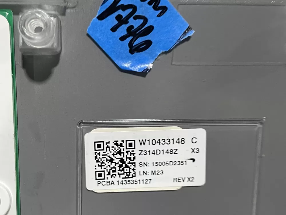 Whirlpool W10433148 W10750356 W10838287 PS11727966 Dryer Panel AZ150480 | Wmv776