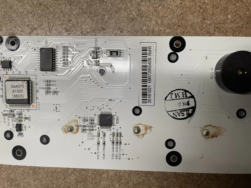 LG EBR72955422 EBR72955426 Refrigerator Control Board AZ8105 | KMV1532