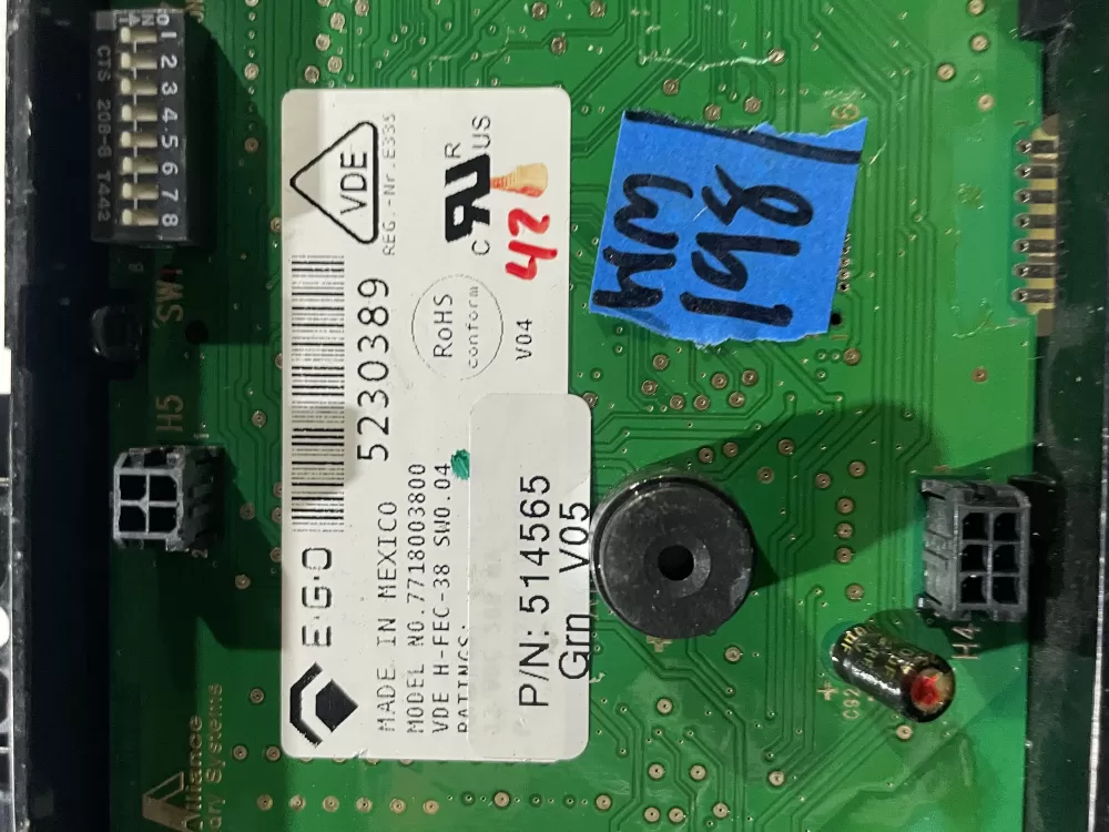 Speed Queen Alliance D513748 D514565 Dryer Main Control Board AZ162490 | Wm198
