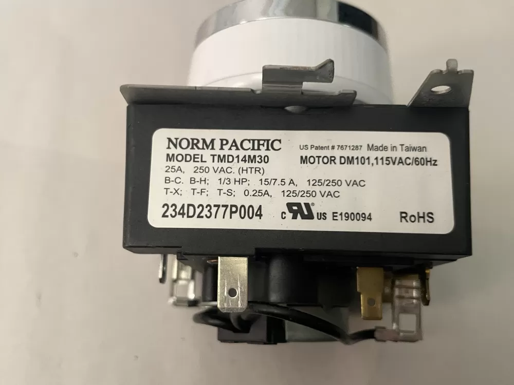 GE WE04X24550 234D2377P004 TMD14M30 Dryer Timer AZ104400 | Wm850