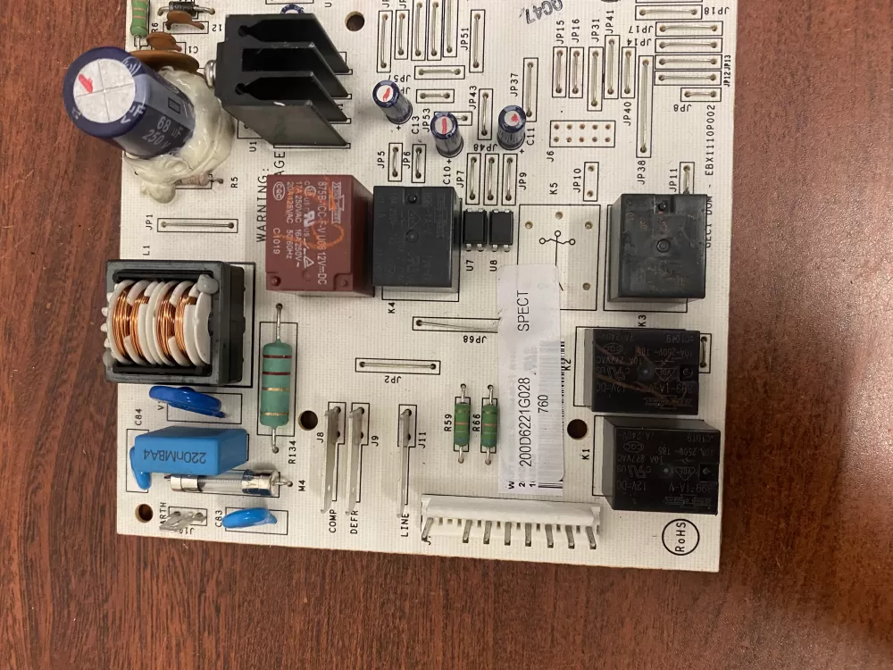 GE 200D6221G028 EBX1110P002 Refrigerator Control Board AZ47945 | BK1168