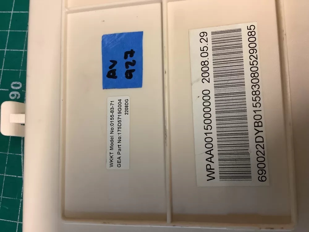 GE 175D5719G004 WPAA0015000000 Washer Control Board AZ213669 | ARV927