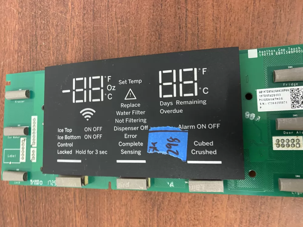 GE 197D8542G003 Refrigerator Control Board Dispenser AZ35686 | BK298