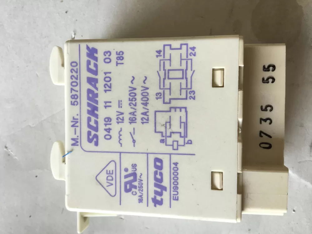 Miele 5870220 Dishwasher Heating Element Relay AZ149402 | SL215