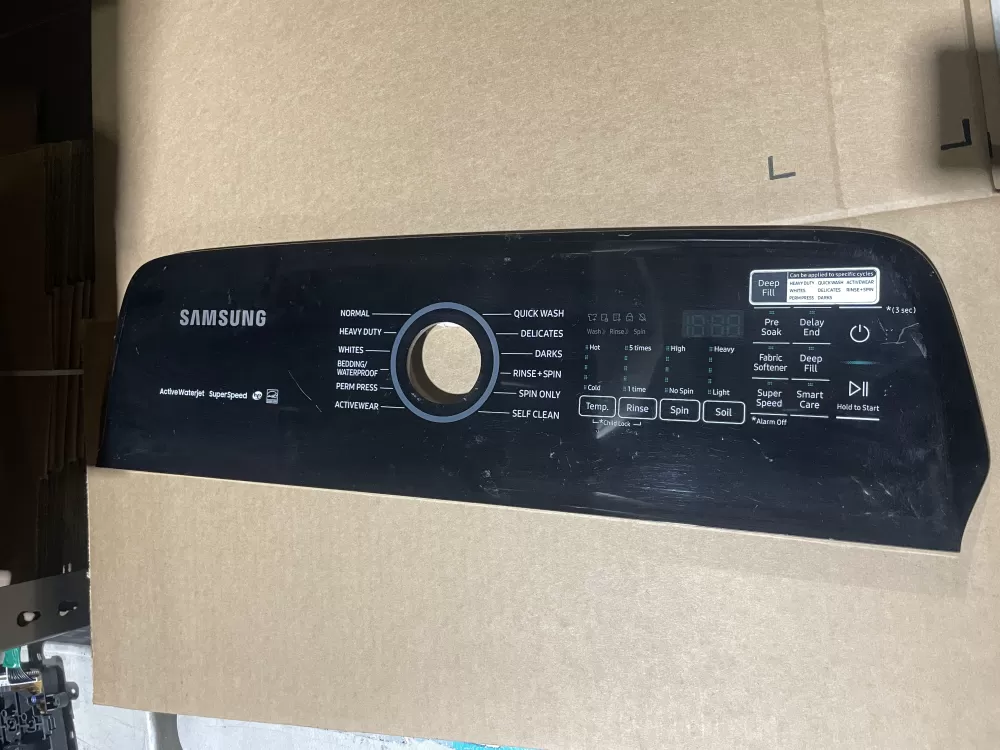 Samsung DC64-03825E Washer Control Board User Interface Panel