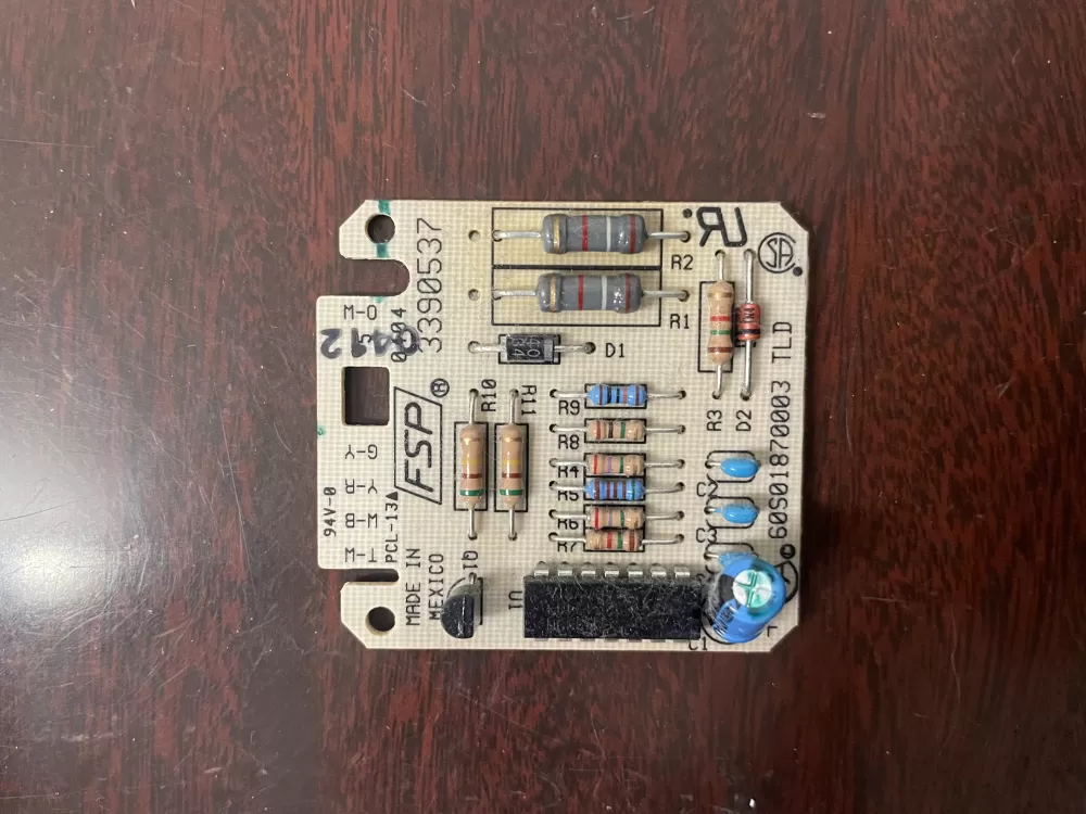 Whirlpool  KitchenAid  Kenmore  Maytag AP6022061  3390537  3390537R  3977407  8558178  8558178R  W10476828 Dryer Moisture Sensor Control Board