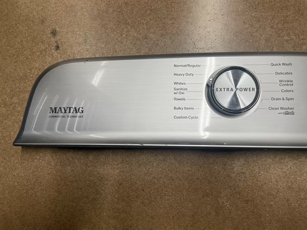 Maytag W11130433 Washer Touchpad Control Panel User Interface