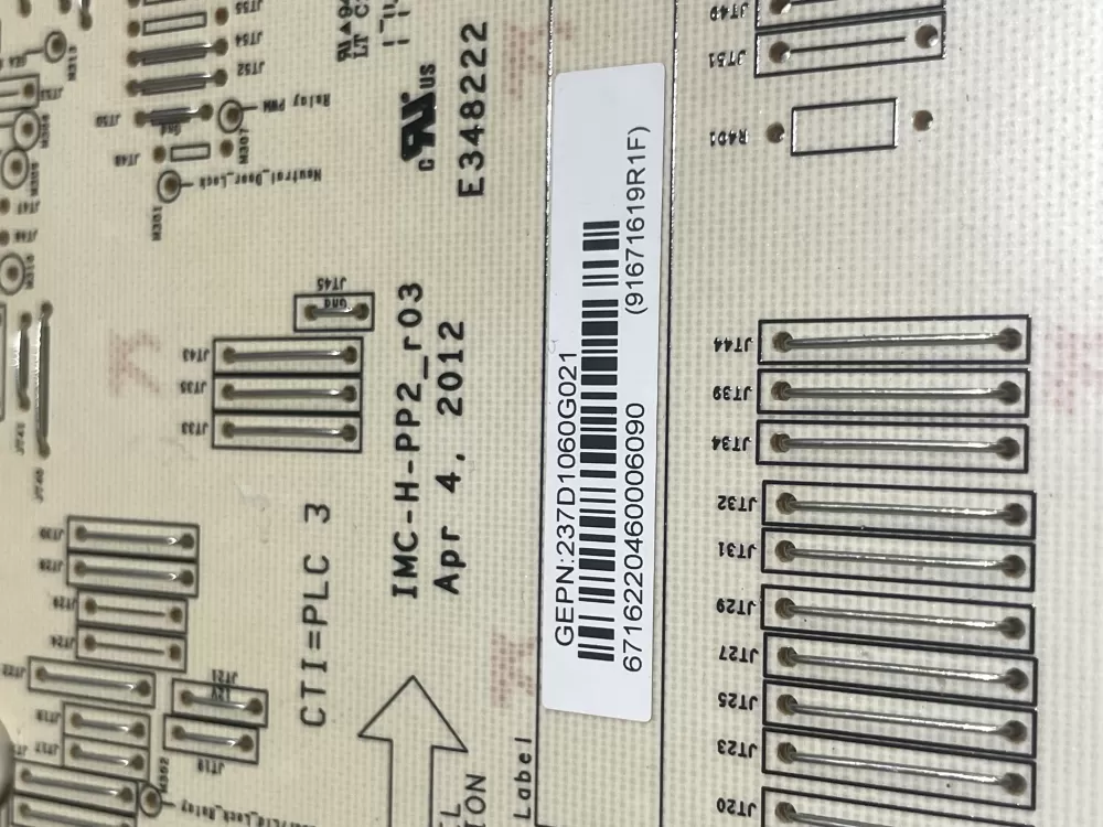 GE 237D1060G021 Washer Control Board AZ137663 | Wmv673