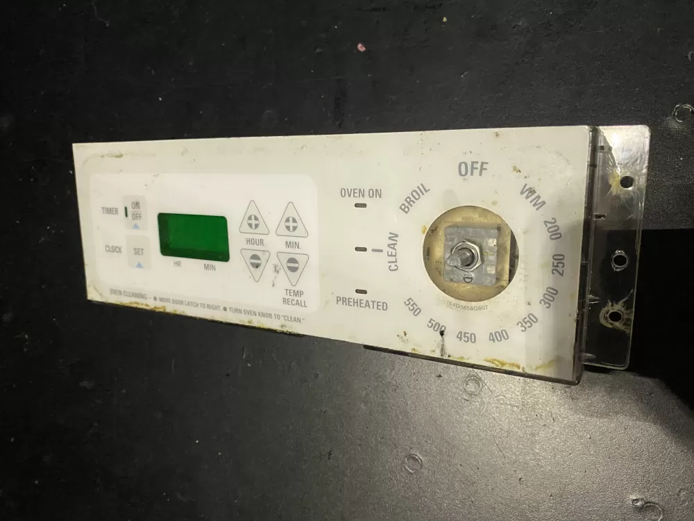 GE 191D2818P003 WB27T10231-Black Range Control Board