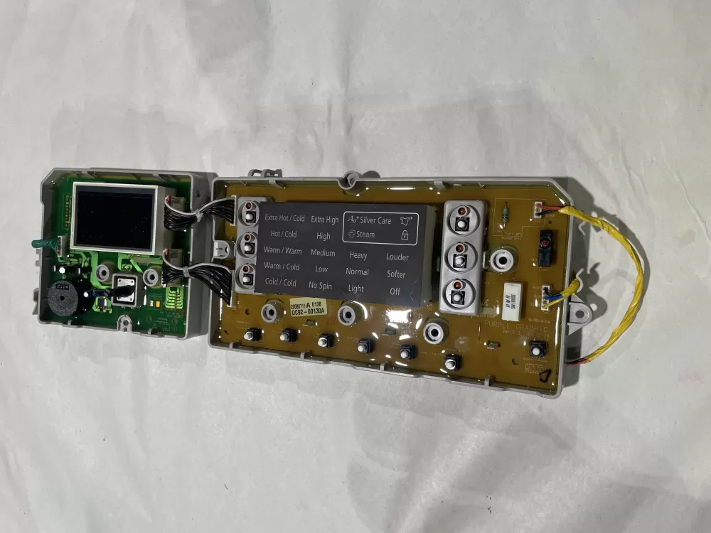 Samsung DC92-00130A  DC92-00125A Washer UI Control Board