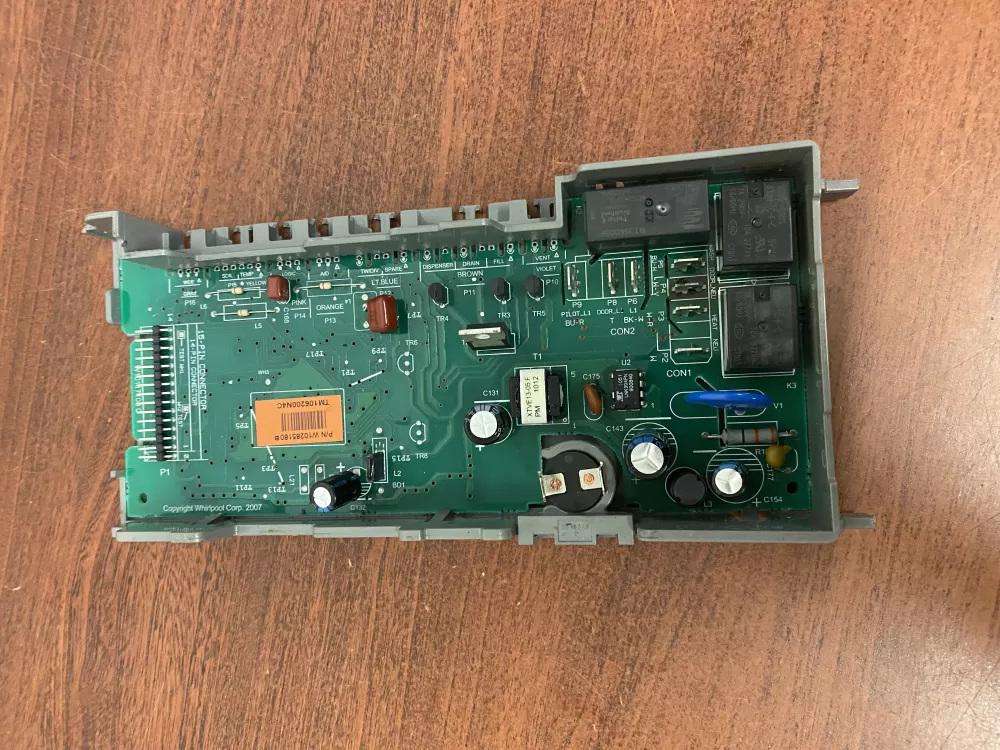 Whirlpool  Maytag  KitchenAid  Kenmore AP6018711 W10130967 W10208673 W10285180 WPW10285180 PS11752013 Dishwasher Control Board