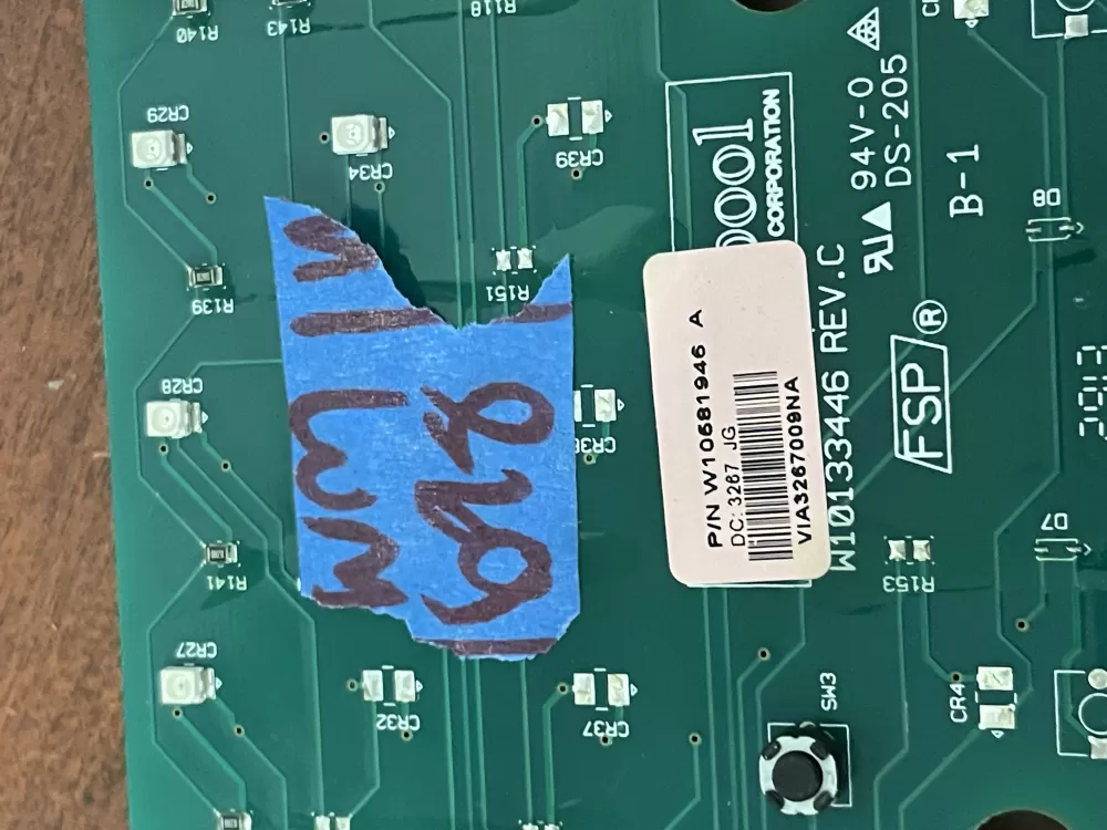 Whirlpool W10629511 Dishwasher Control Board AZ47836 | Wm698