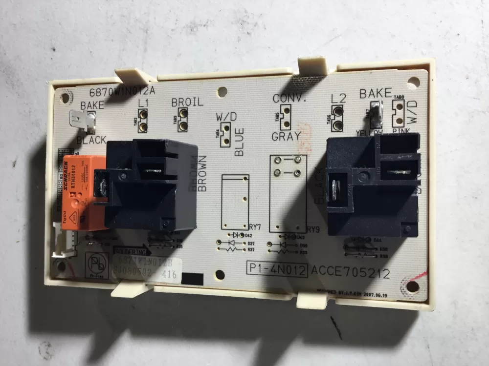 LG AP4441283 6871W1N012B PS3530118 Oven Control Board