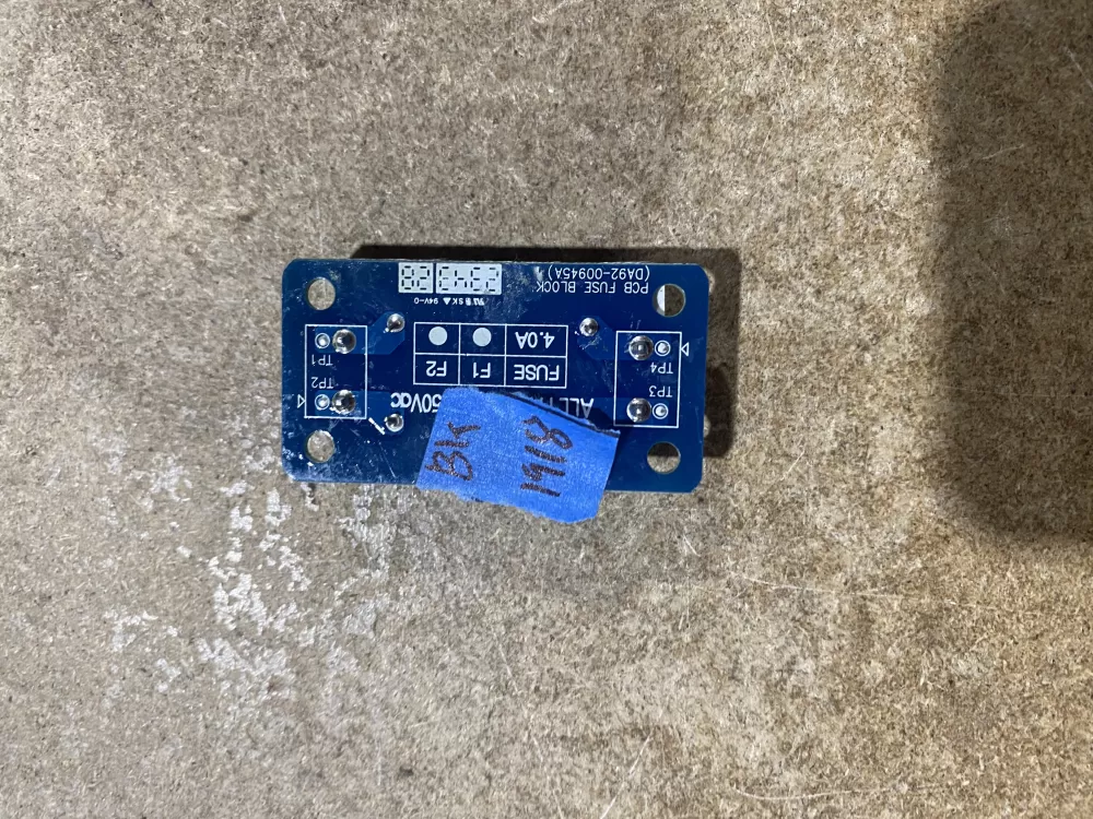 Samsung DA92-00945A Refrigerator Control Board Fuse Block  AZ71571 | BK1918