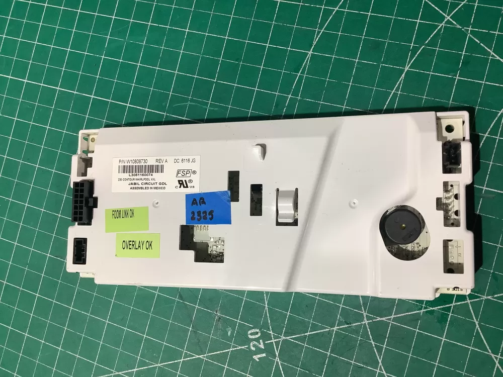 Whirlpool W10808730 Refrigerator Control Board Dispenser AZ193206 | AR2325