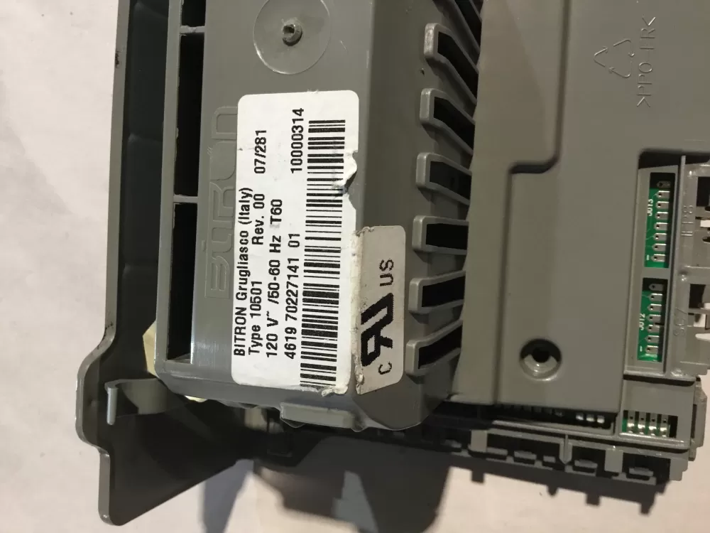 Whirlpool WP8183259 4619 70227141 01 Washer Control Board AZ149901 | BGV770