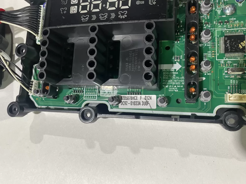 Samsung DC92 01033A Washer Control Board AZ156677 | BKV800