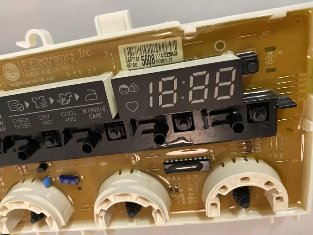 LG EBR71385608 Dryer Control Board AZ125521 | BKV717