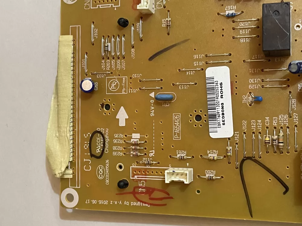 LG EBR77659113 Microwave Main Control Board AZ179439 | KM683