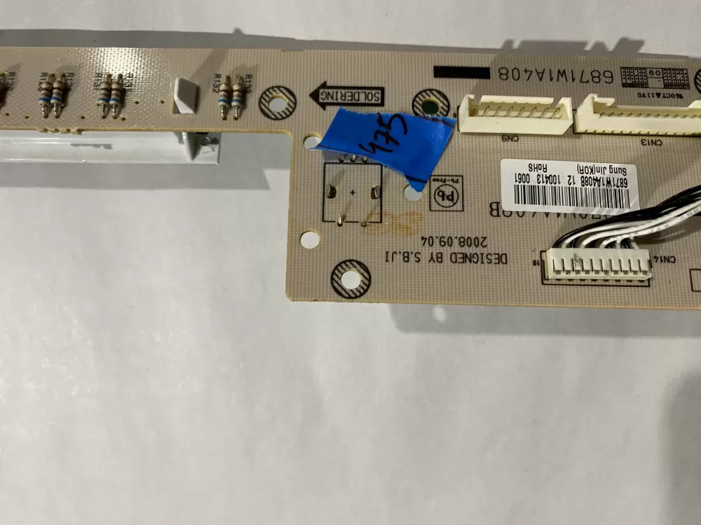 LG 6871W1A408B Microwave Control Board AZ187255 | BK475