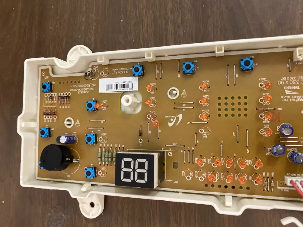 Samsung DC92-01026B Dryer Control Board UI PCB Assembly AZ40454 | BKV397