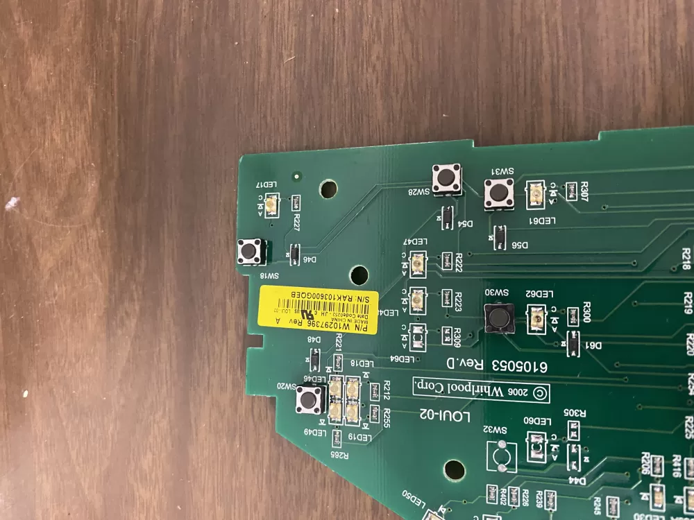 Whirlpool W10297396 WPW10297396 PS11752323 Washer Control Board AZ29696 | BK275