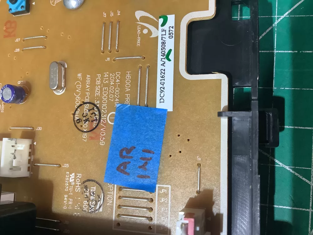 Samsung Washer Control Board DC92-01622A AZ196019 | AR141
