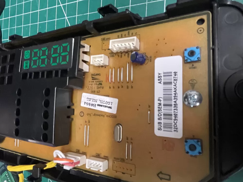 Samsung DC94 07338A Washer Control Board AZ202717 | Wmv823