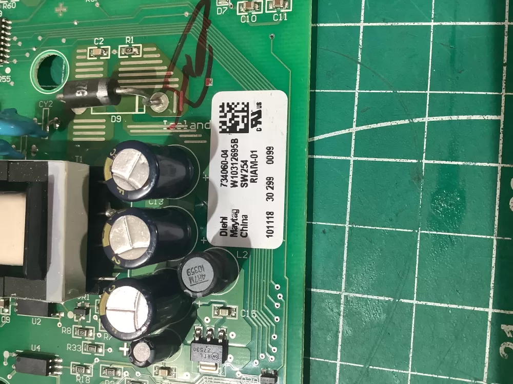 Whirlpool Maytag W10312695B Refrigerator Control Board AZ195960 | AR110