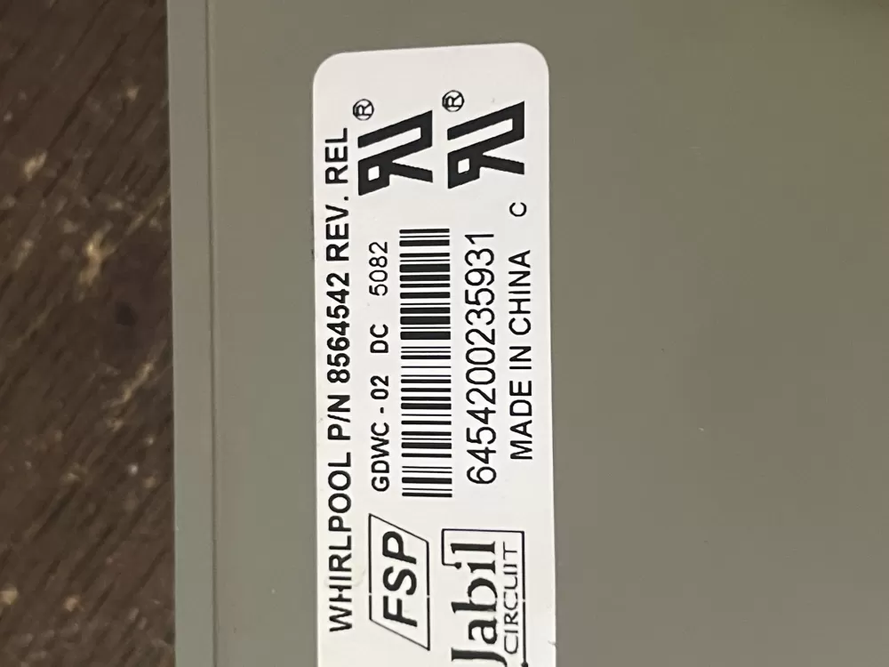 Whirlpool KitchenAid Kenmore WP8564543 Dishwasher Control Board AZ47650 | Wm686