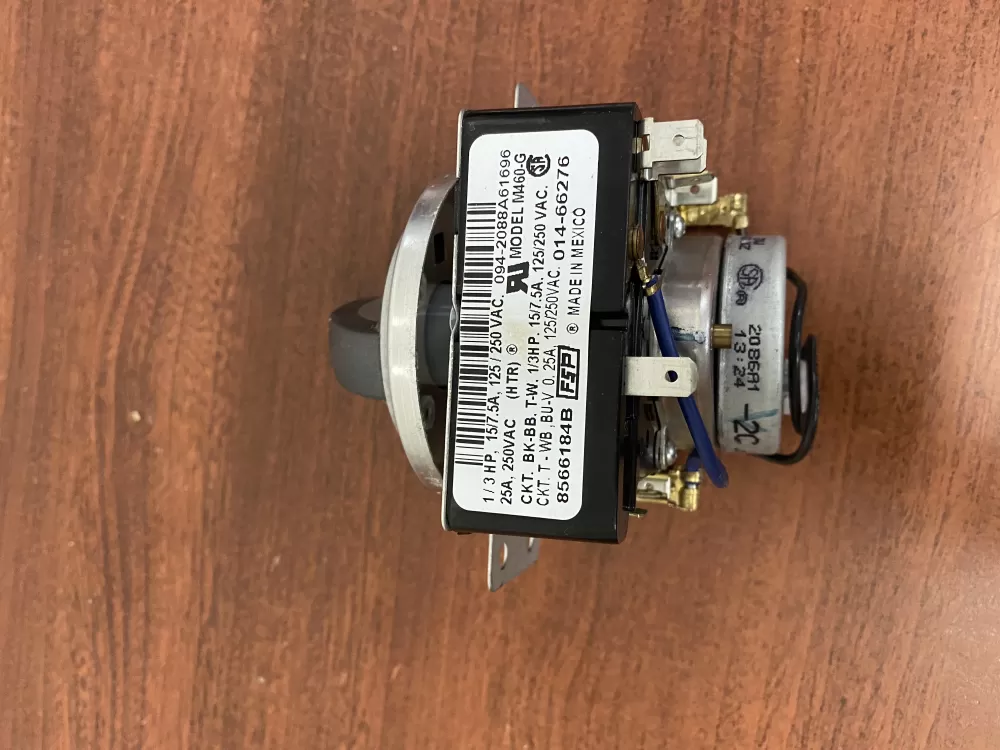 Whirlpool 8566184A 8566184 WP8566184 AP6013380 8566184R PS11746606 Dryer Timer