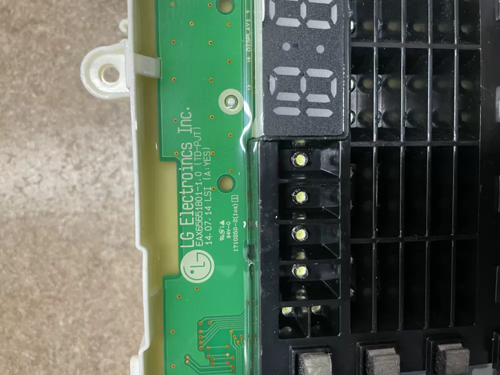 LG EBR79674804 Washer Control Board Display AZ18273 | KMV244
