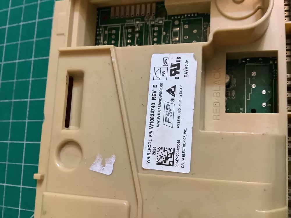 Whirlpool AP6036144 W10834740 Dishwasher Control Board AZ170456 | NR2583