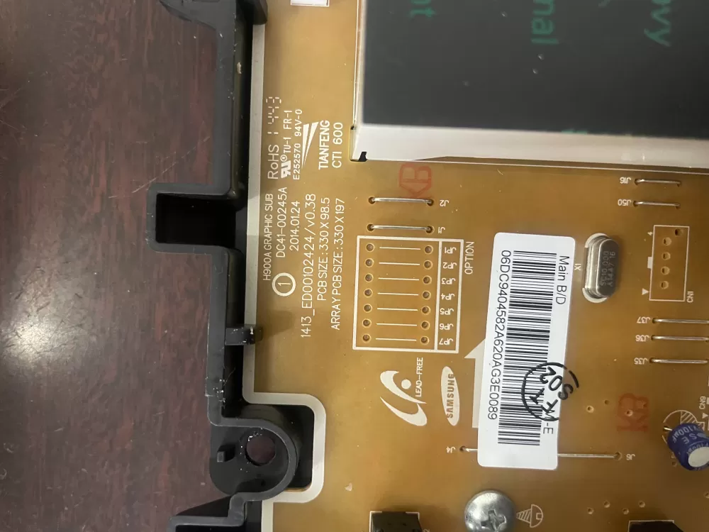 Samsung DC92-01646A DC94-04582A Washer UI Control Board AZ56632 | KMV490