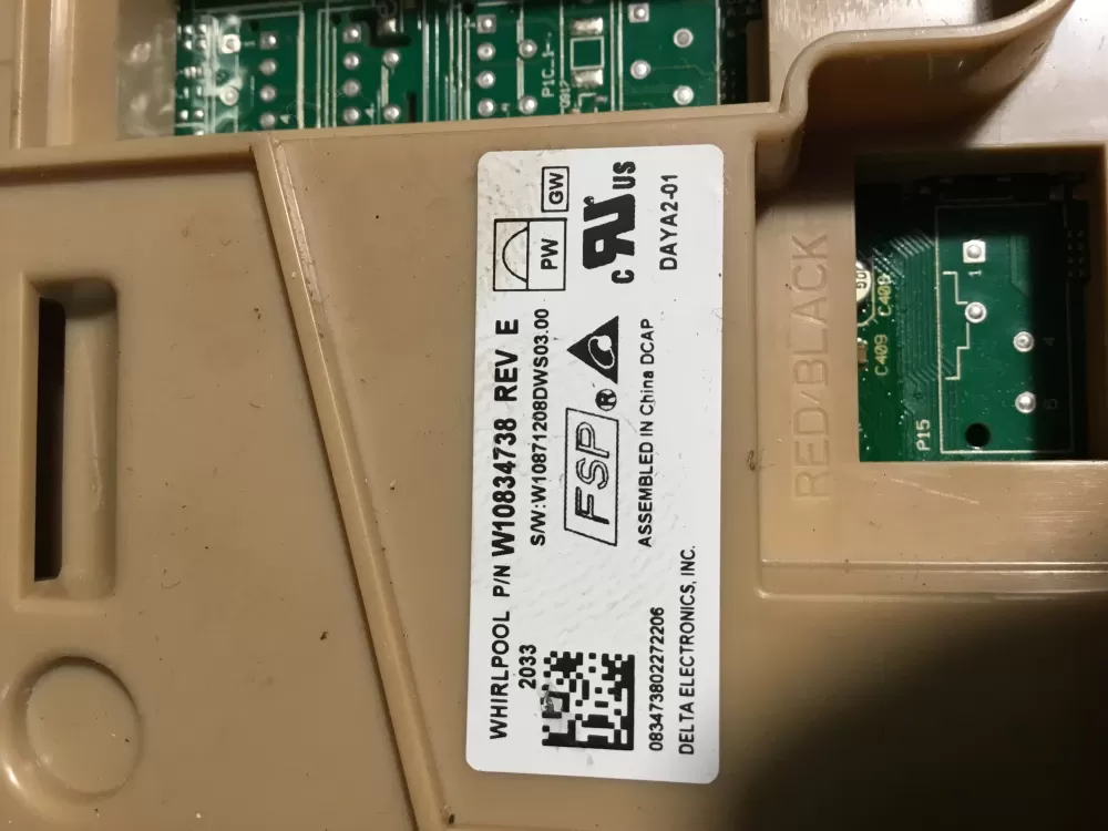 Whirlpool W10834738 W10876147 Dishwasher Control Board AZ38805 | NR1465