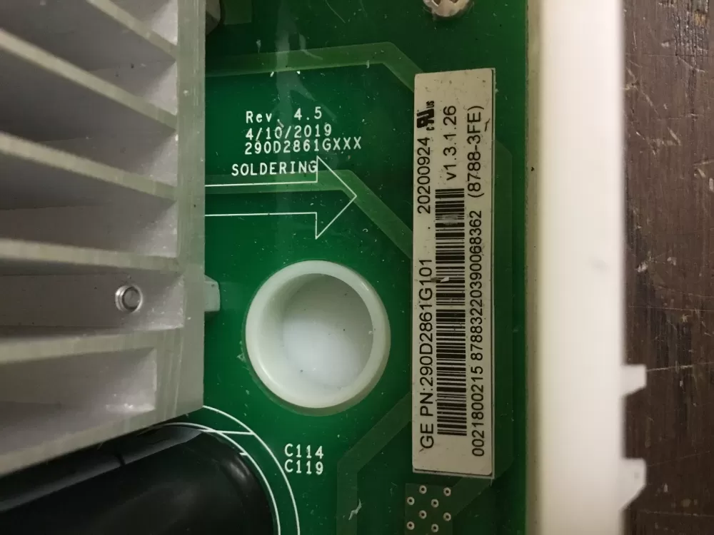 GE 290D2861G101 Washer Control Board AZ9966 | NR514