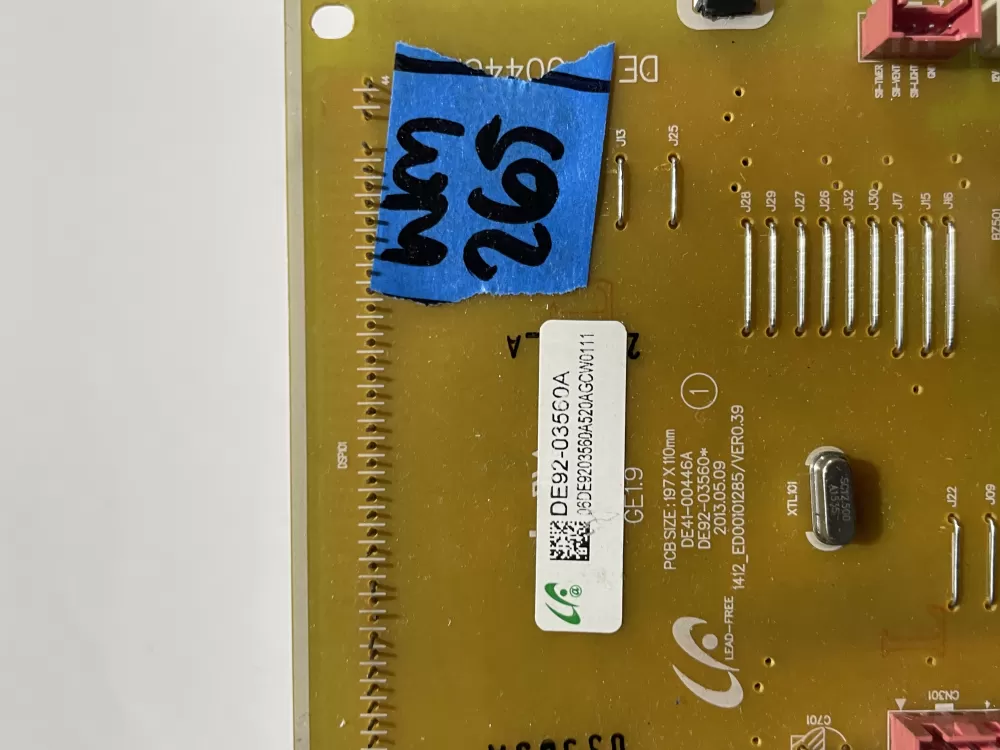 Samsung DE92-03560A Microwave Control Board AZ124421 | Wm265