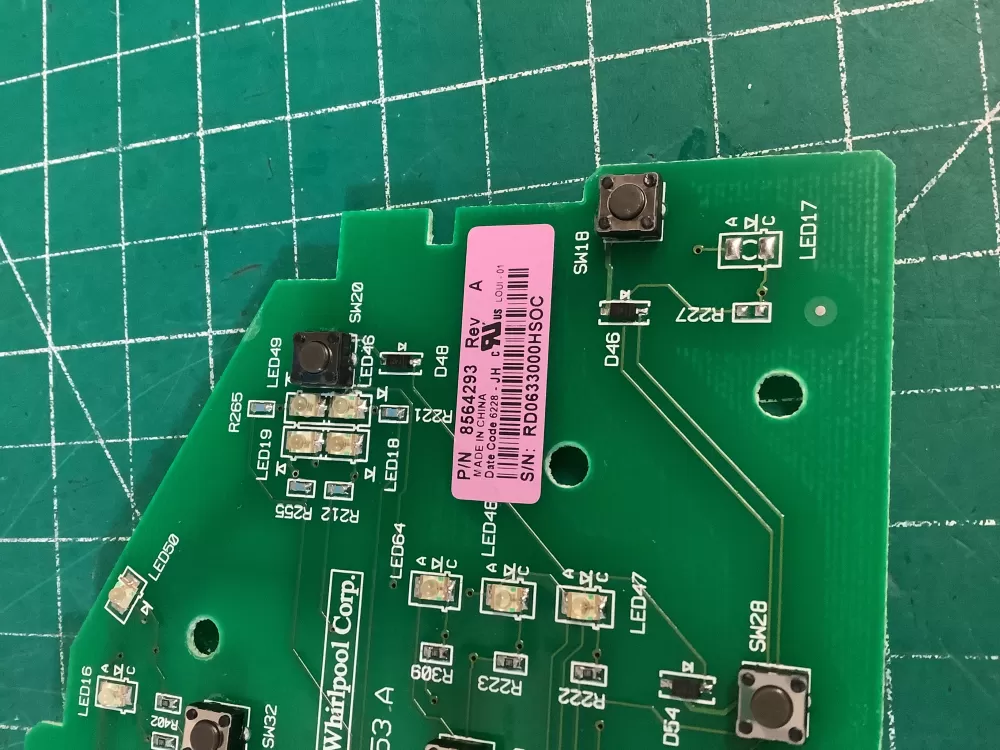 Whirlpool 8564293 8563974 Dryer Control Board AZ224027 | NR1838