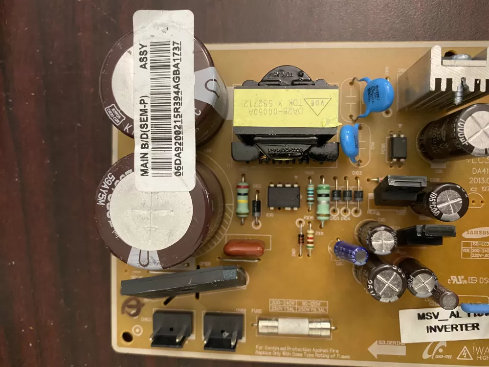 Samsung DA92-00215R Refrigerator Inverter Control Board AZ37100 | BK370