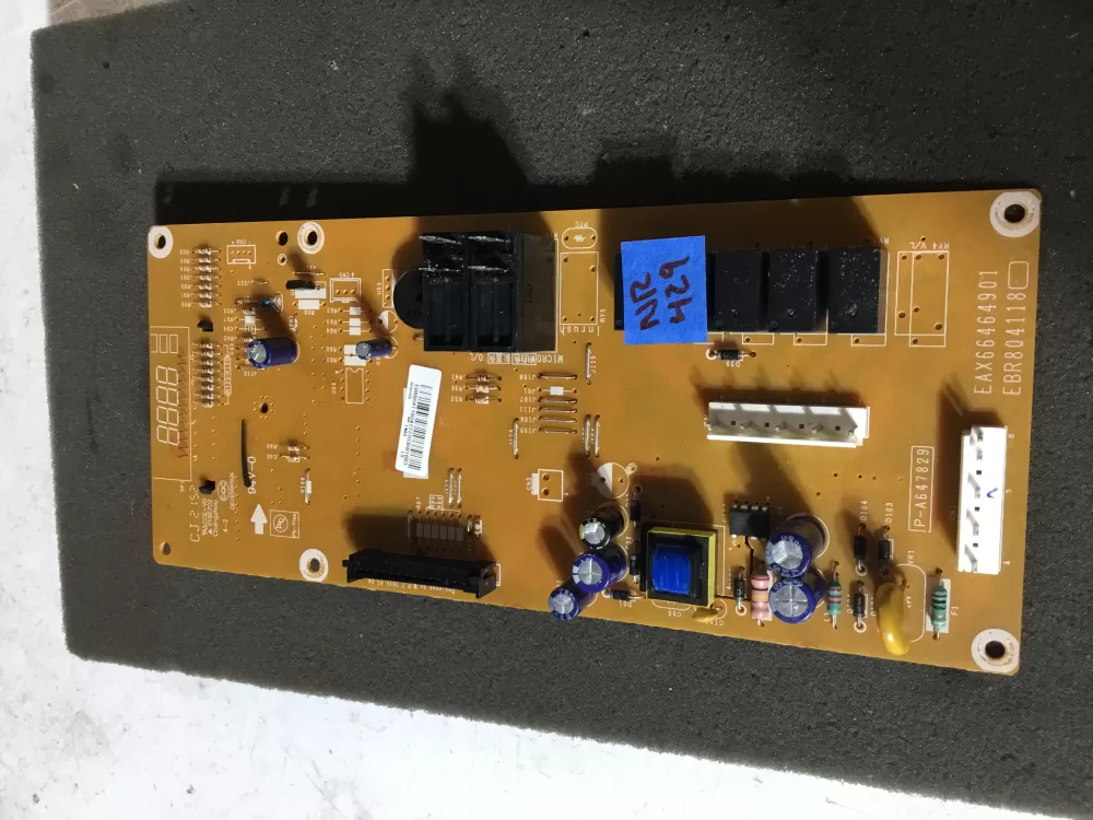 LG Kenmore EBR80411804 Microwave Control Board Panel AZ105920 | NR429