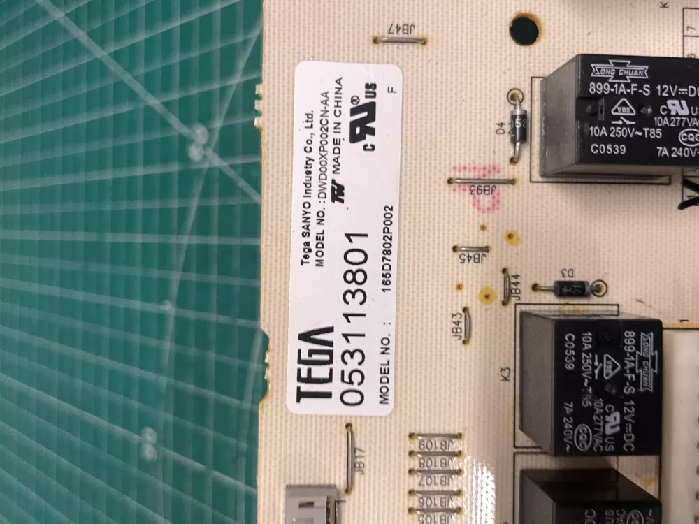 GE 165D7802P002 Dishwasher Control Board AZ213214 | Wm777