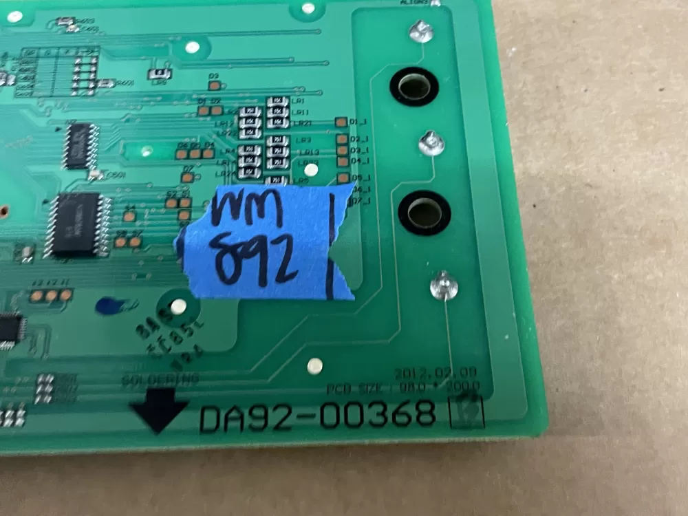 Samsung DA92-00368B Refrigerator Control Board Dispenser AZ102486 | Wm892