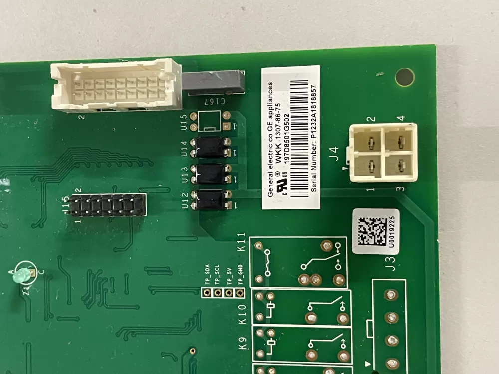 GE 197D8501G502 EBX1425P001 Refrigerator Control Board AZ141932 | KM1026