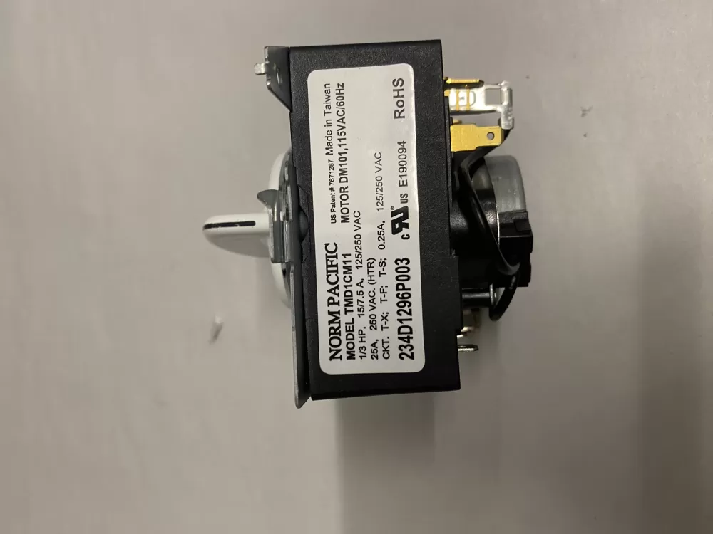 Hotpoint  General Electric AP5805477 WE4M355 WE4M357 WE04X20415 PS9491767 234D1296P003 Dryer Timer