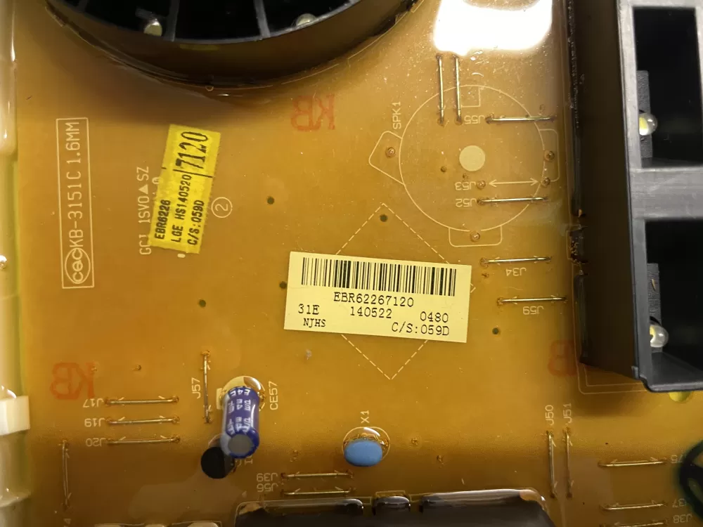 LG EBR62267120 Washer Control Board AZ207834 | Wmv920